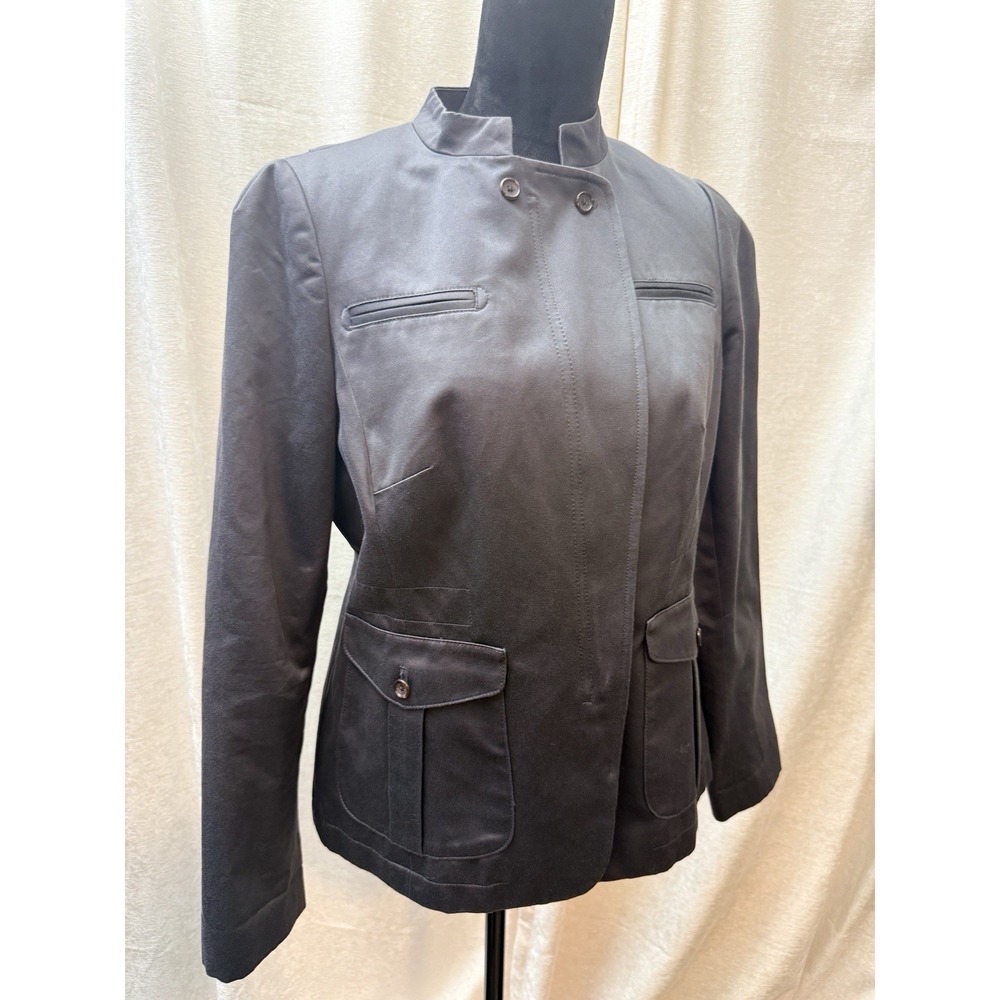 Banana Republic Women's Size 14 Military Style Dark Gray Jacket